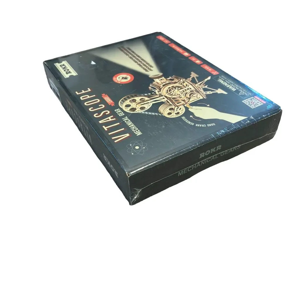 ROKR Vitascope LK601 3D Wooden Film Projector Puzzle New Sealed 183pc
